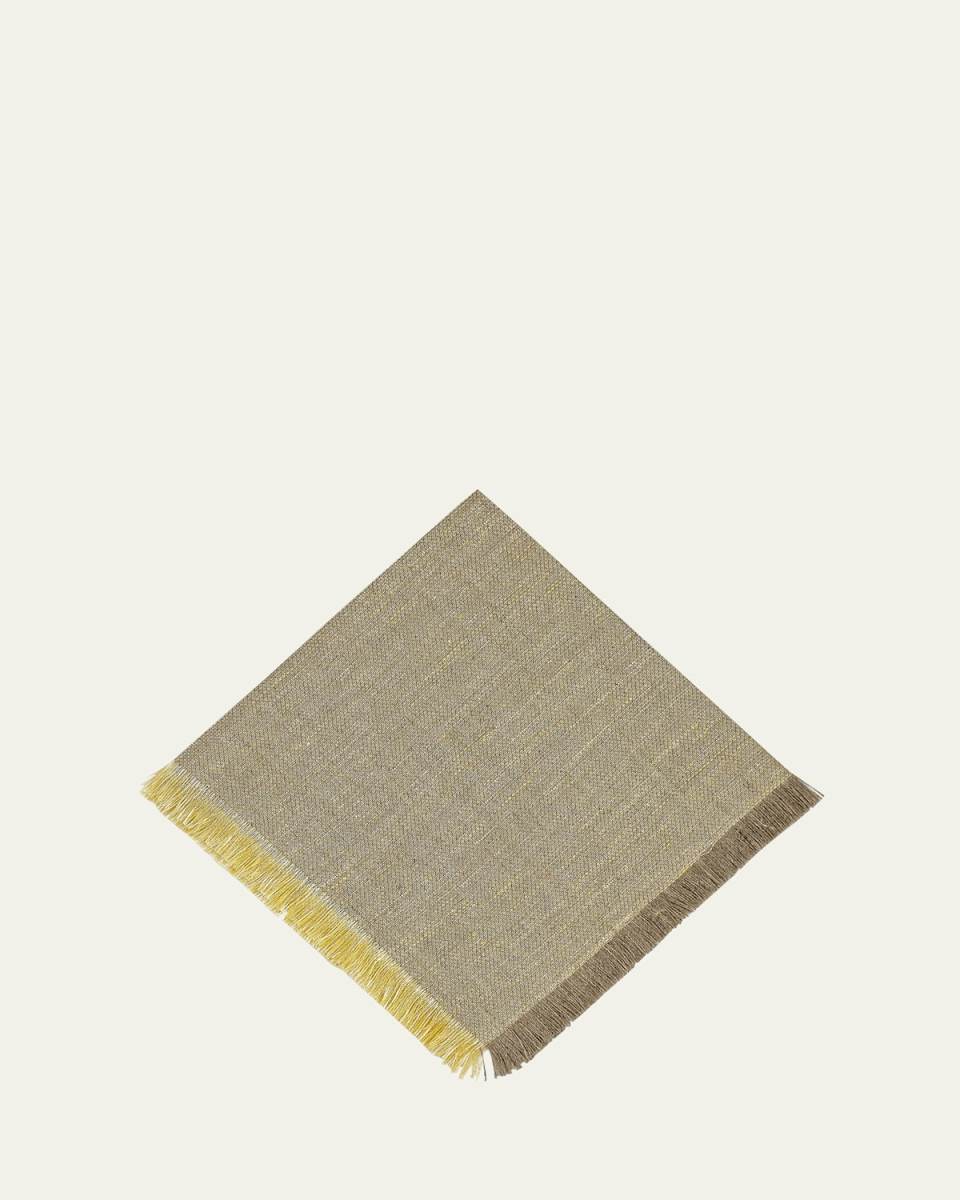 Two-Tone Textured Fringe Napkin